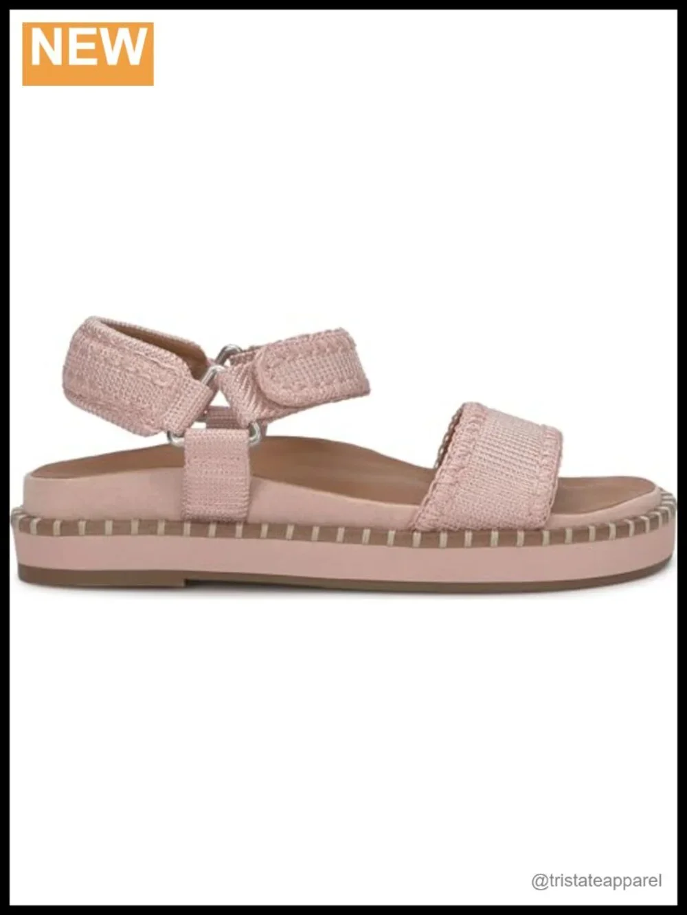 Platform Ankle Strap Sandals Open Toe Textile Upper EVA Outsole